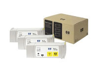 Paquete m�ltiple de 3 cartuchos de tinta amarilla UV de 680 ml HP 83 (C5075A)